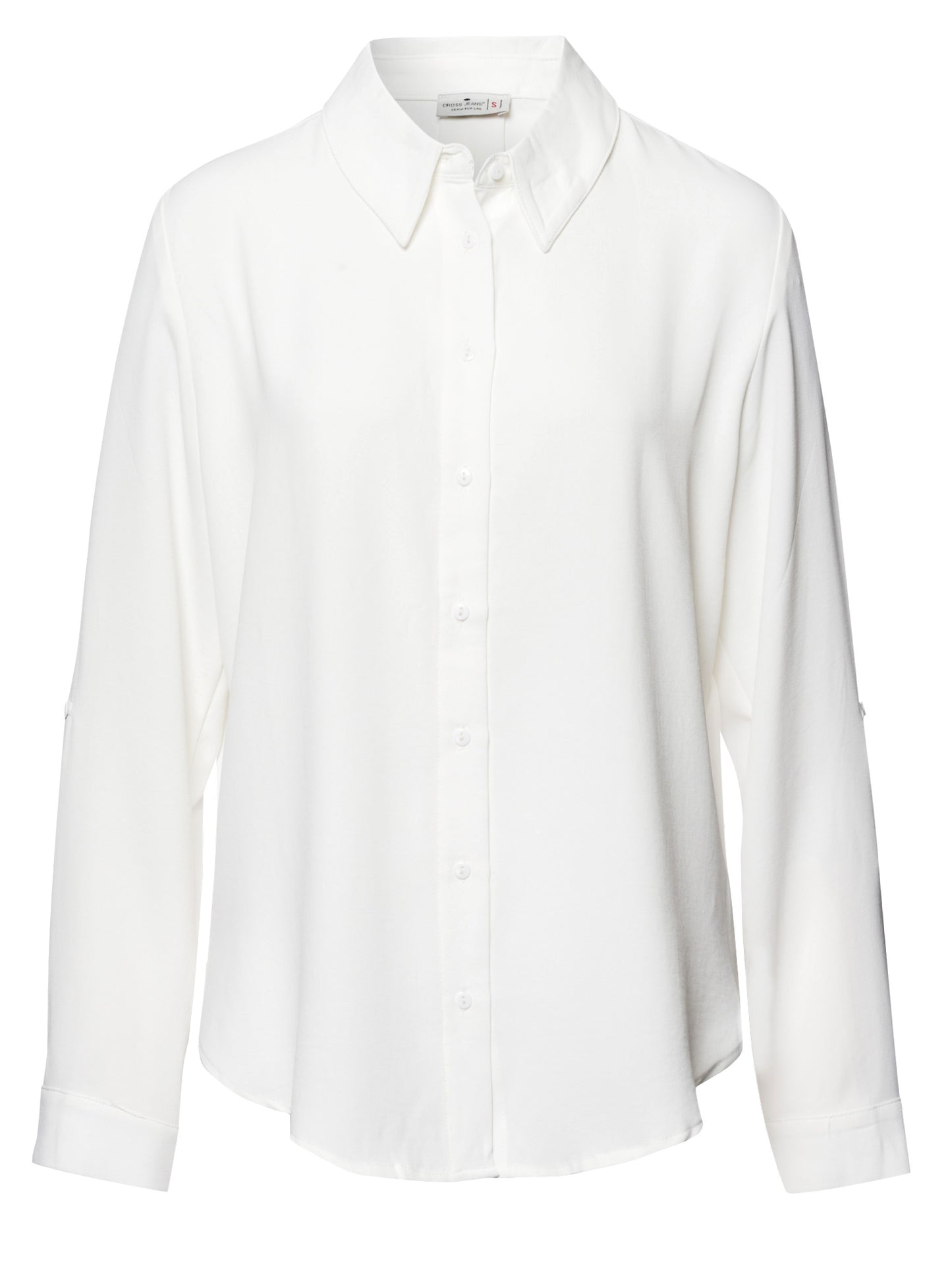 Damen Bluse mit Knopfleiste weiß