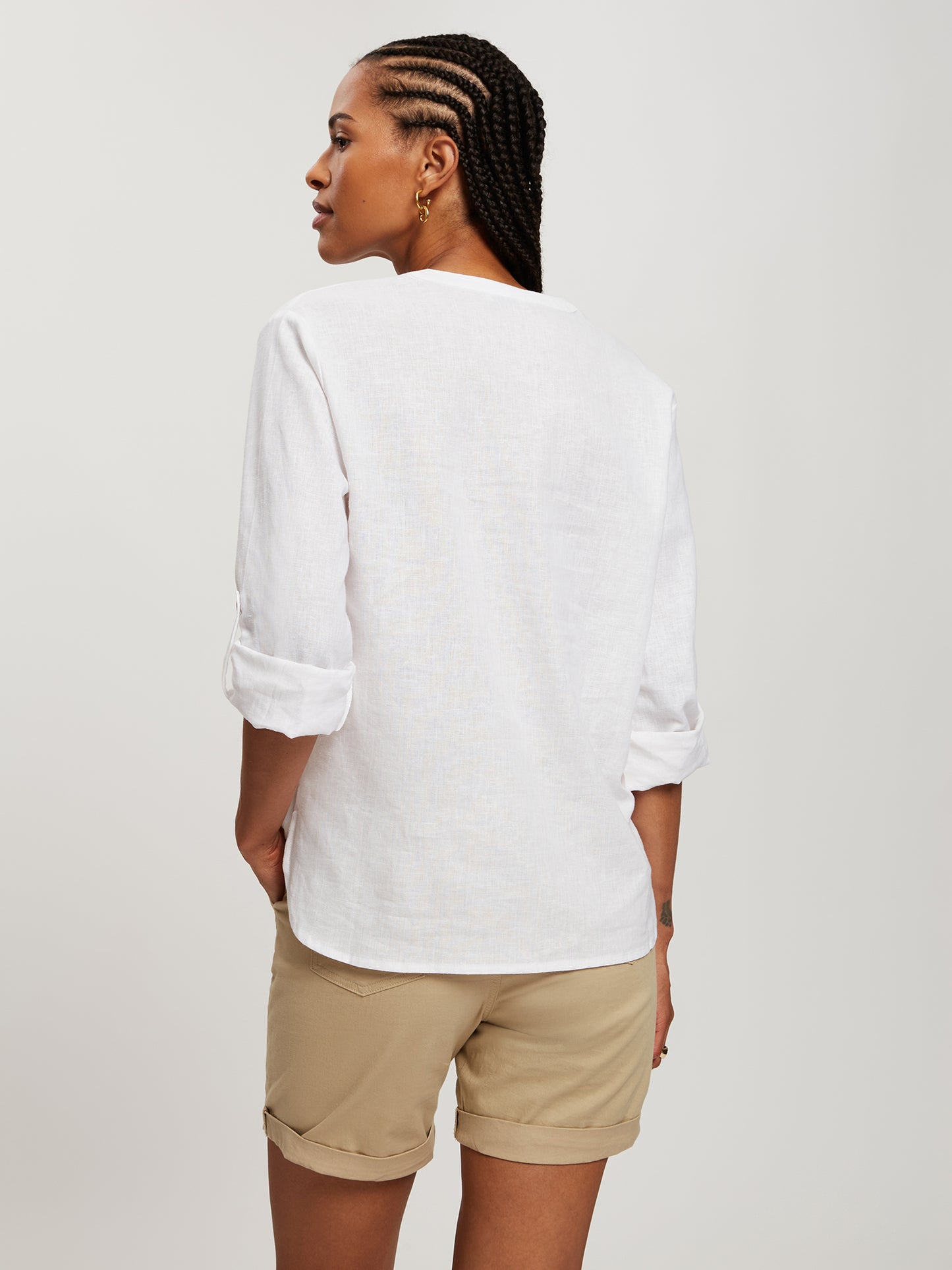 Damen Regular Blouse In White