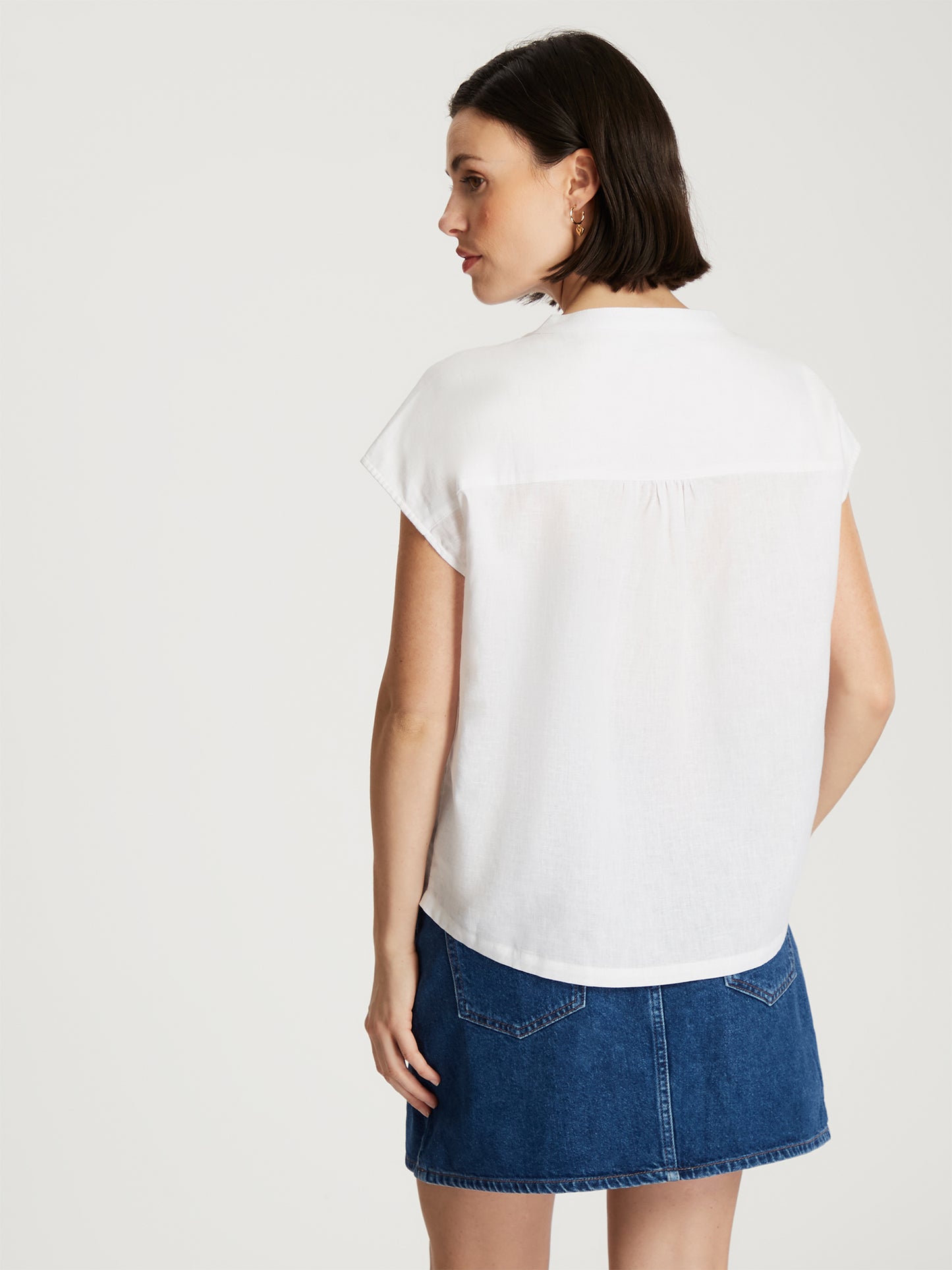 Damen Regular Bluse in weiß