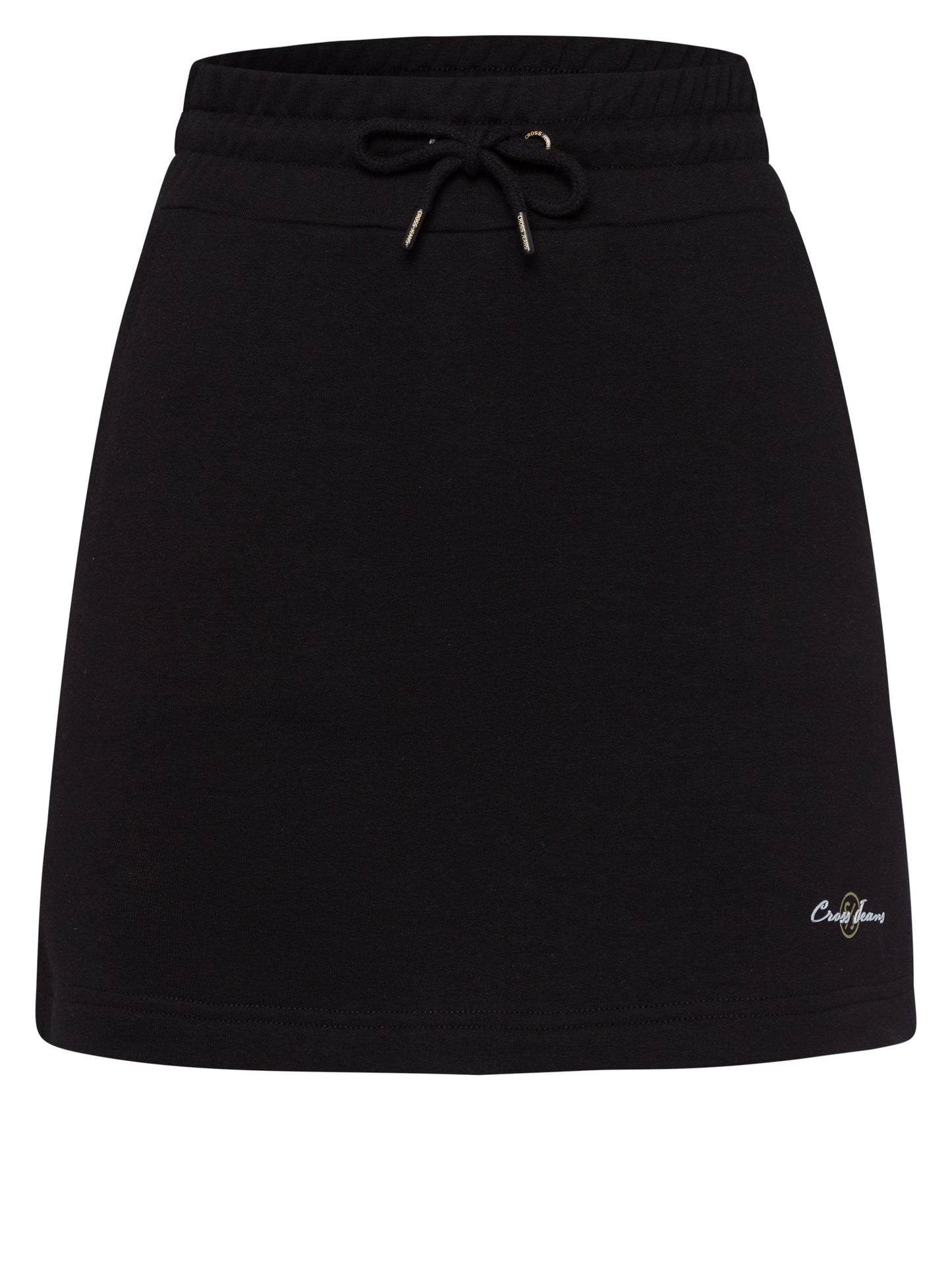 Ladies skirt with print in black