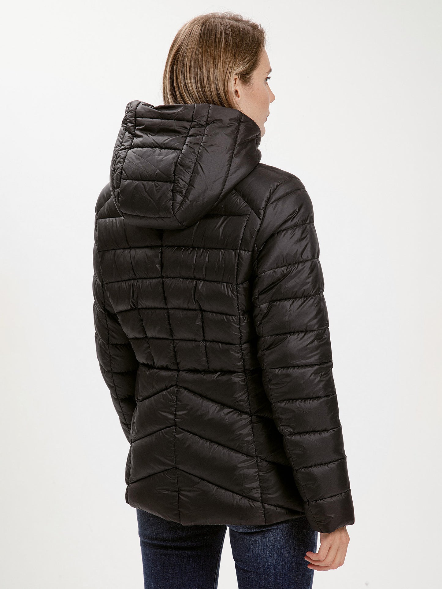 Women's regular winter jacket in black