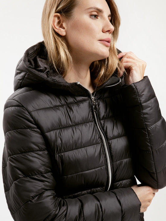 Women's regular winter jacket in black