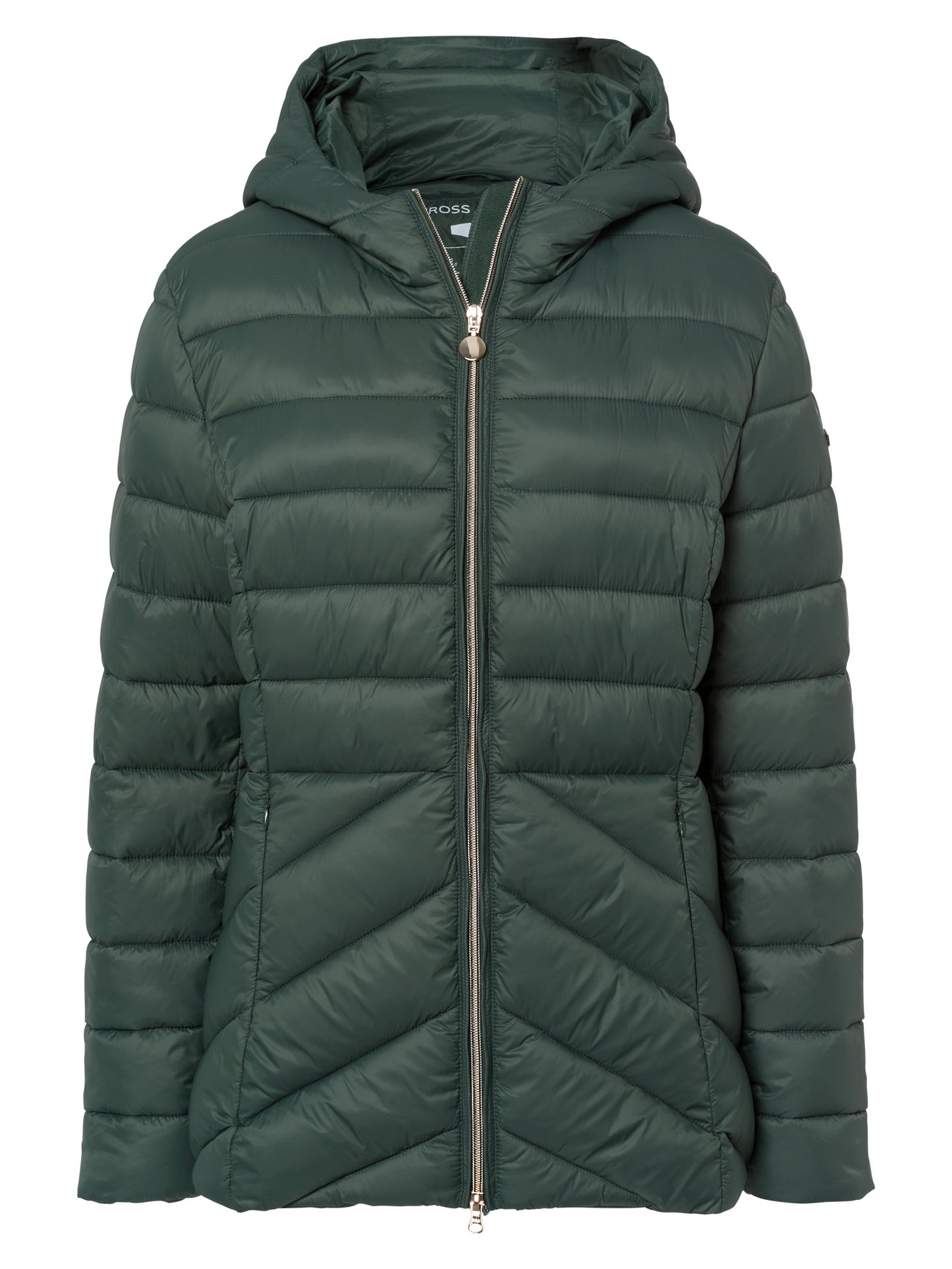 Women's regular winter jacket in green