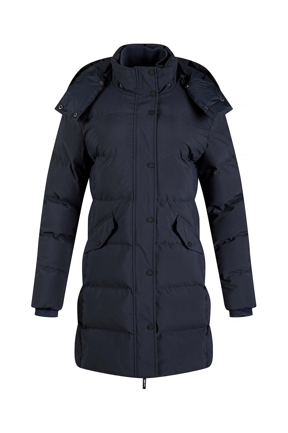 Women's regular short coat in blue