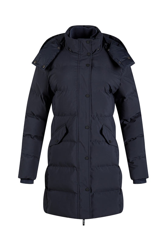 Women's regular short coat in blue
