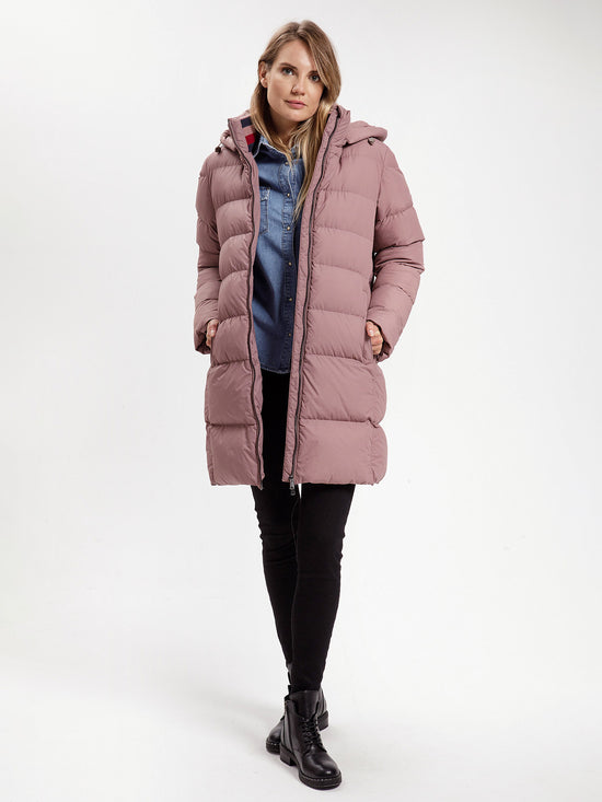 Women's regular short coat in pink