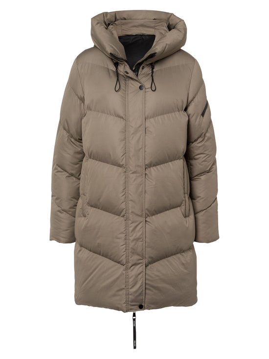 Women's regular short coat in gray