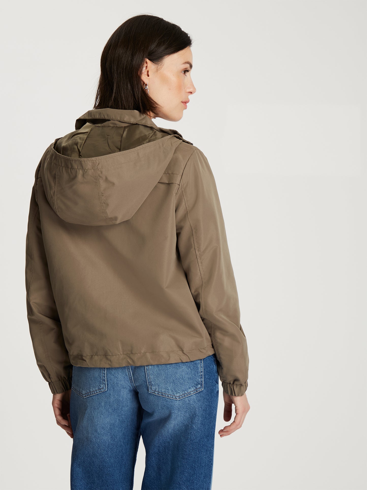 Damen Regular Outdoorjacke in khaki