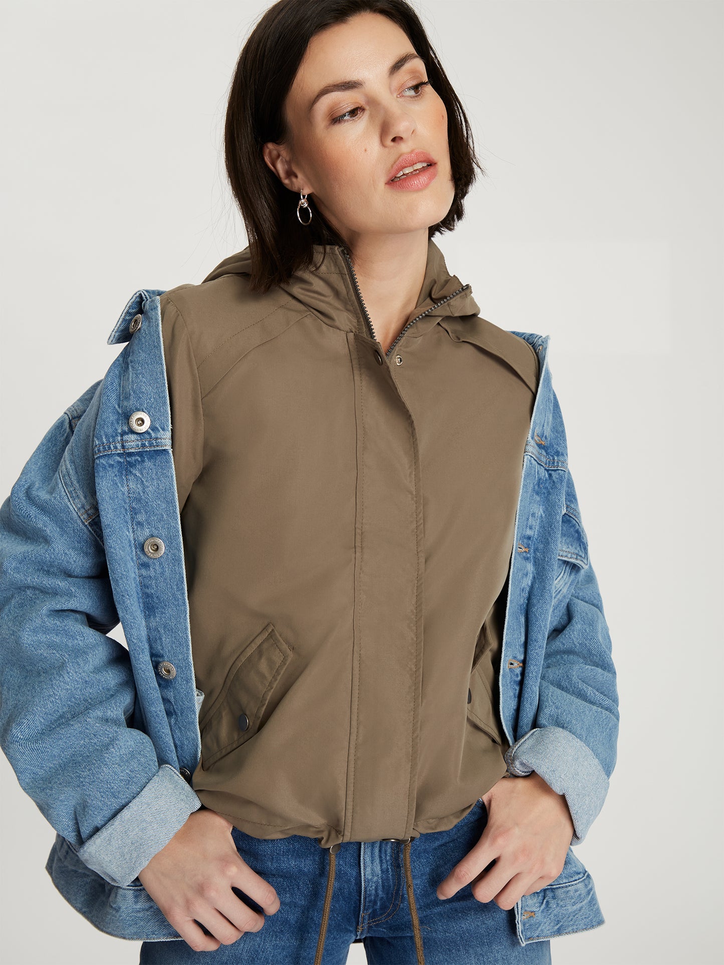 Damen Übergangsjacke in khaki
