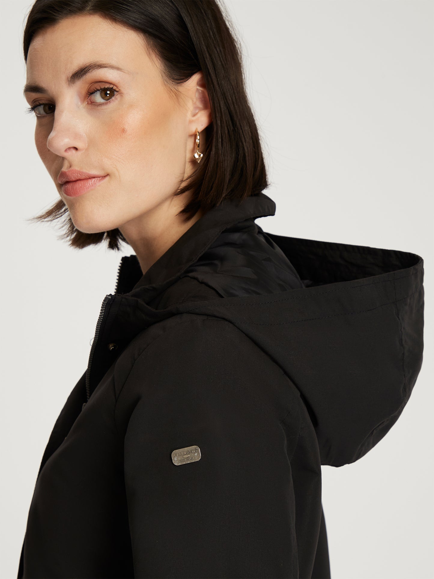 Damen Übergangsjacke in schwarz
