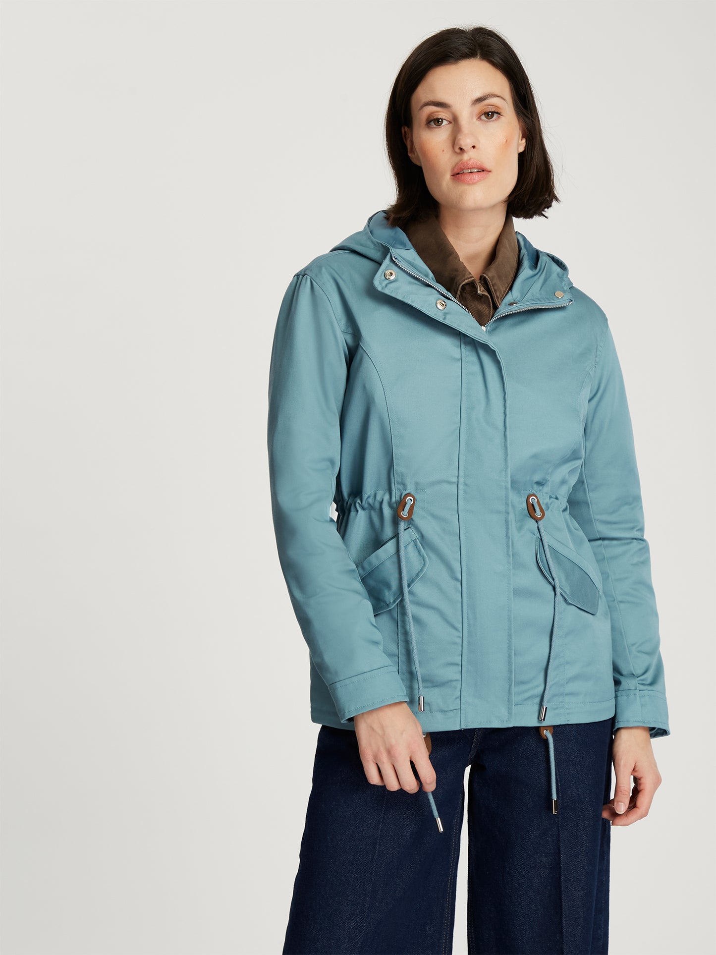 Damen Regular Outdoorjacke in blau