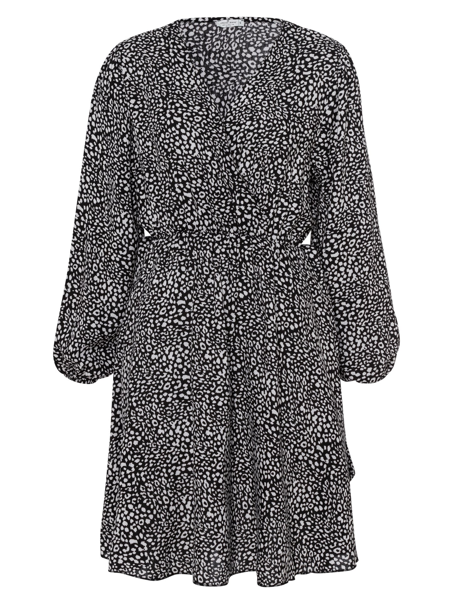 Damen Kleid mit Muster in schwarz weiß