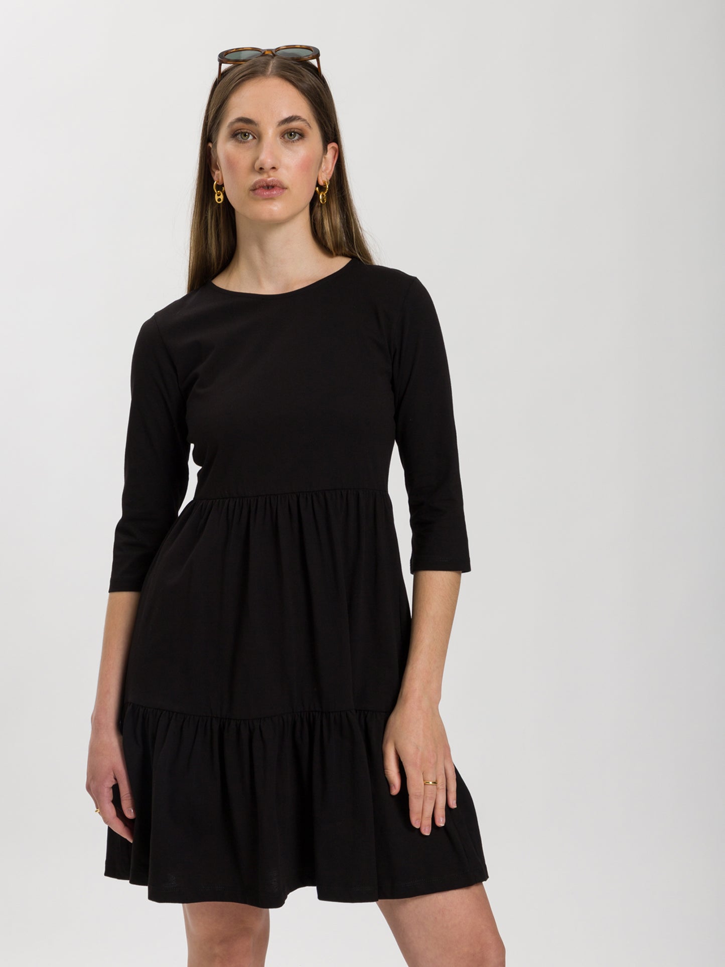 Women's casual dress in black