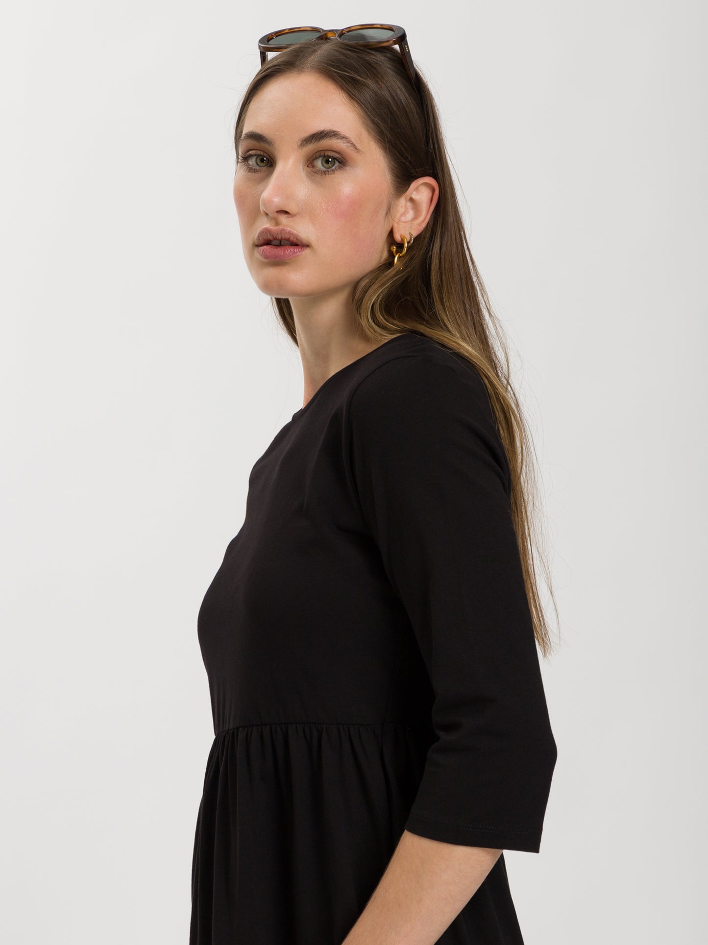 Women's casual dress in black