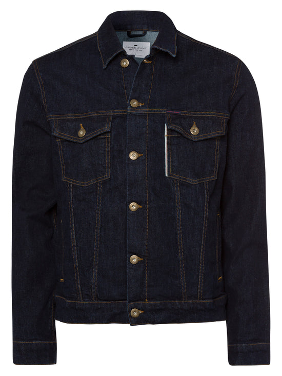 Men's denim jacket denim jacket regular fit dark blue