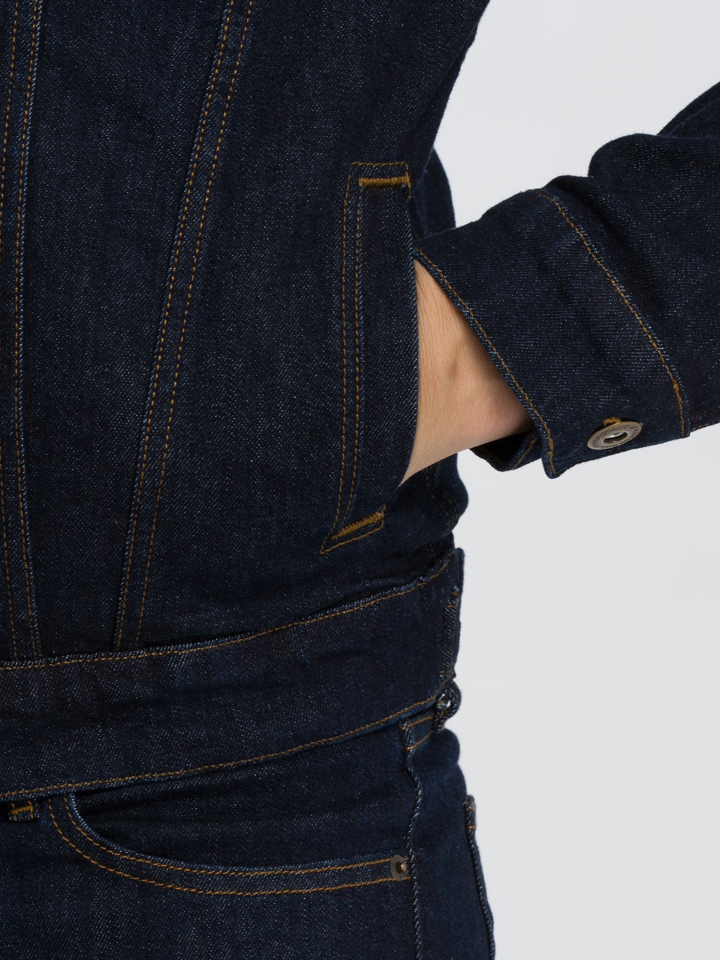 Men's denim jacket denim jacket regular fit dark blue