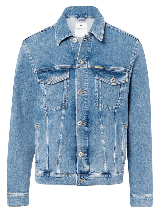 Herren Jeansjacke Denim Jacket Regular Fit hellblau
