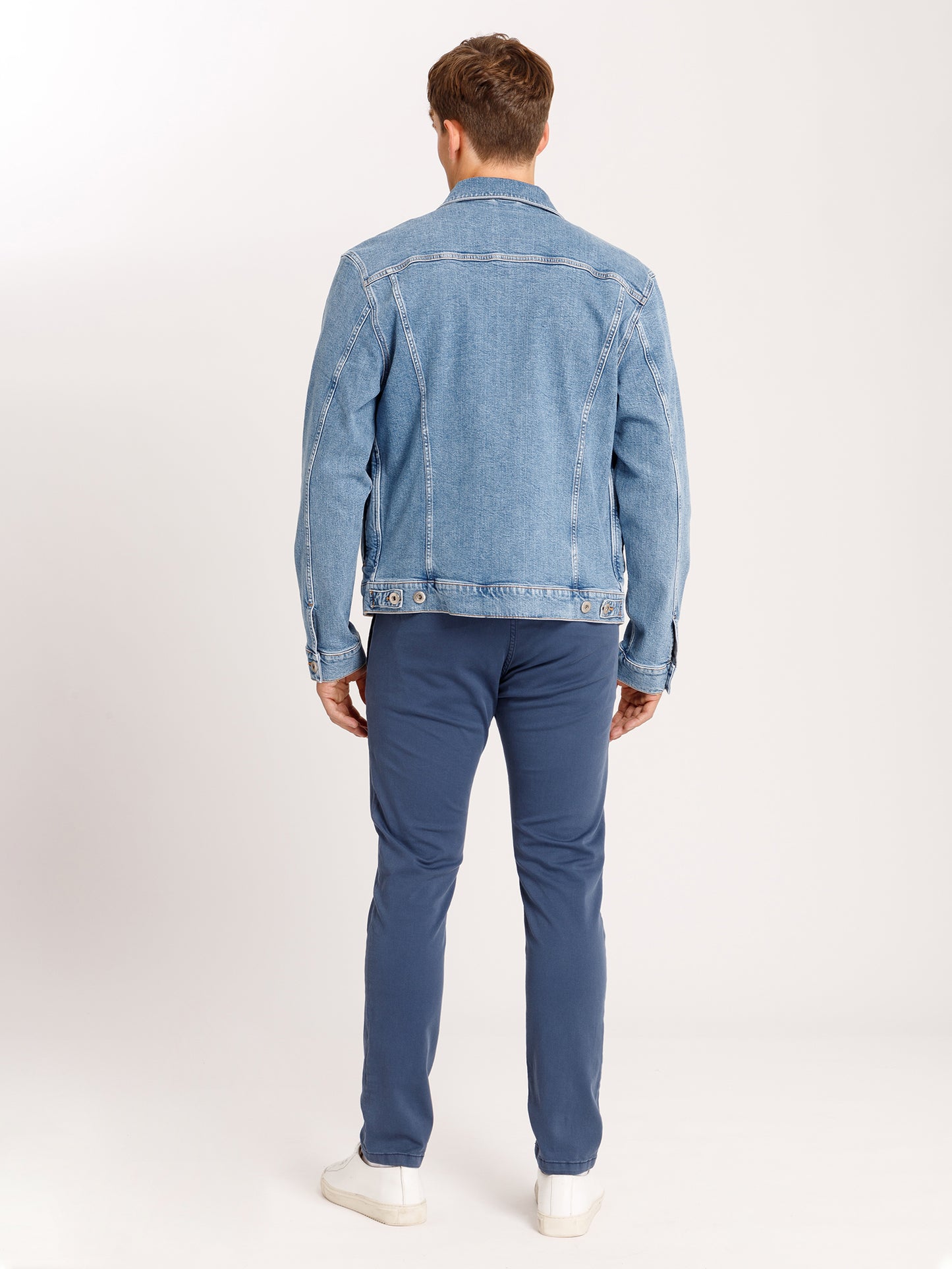 Men's denim jacket denim jacket regular fit light blue