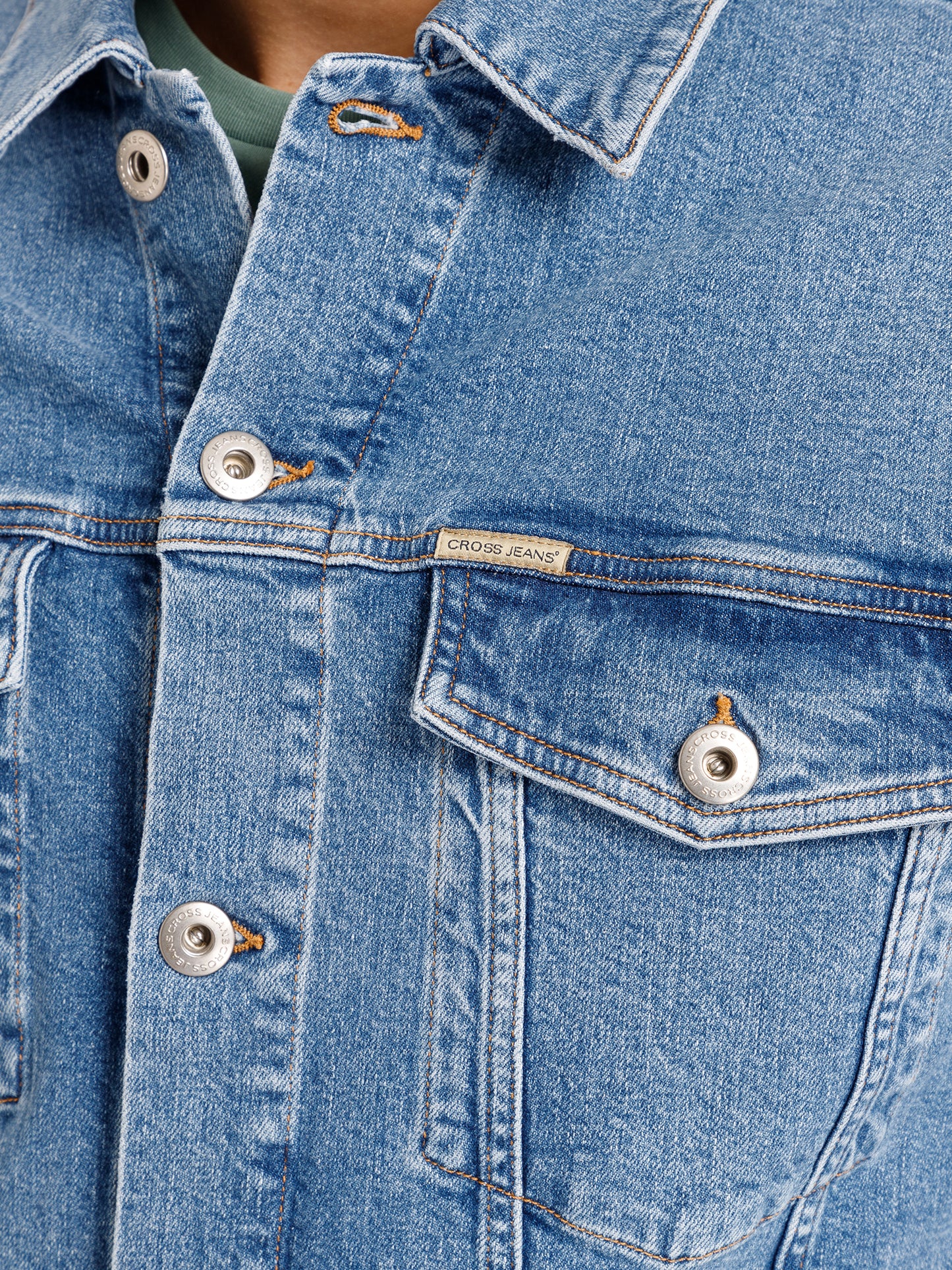 Herren Jeansjacke Denim Jacket Regular Fit hellblau