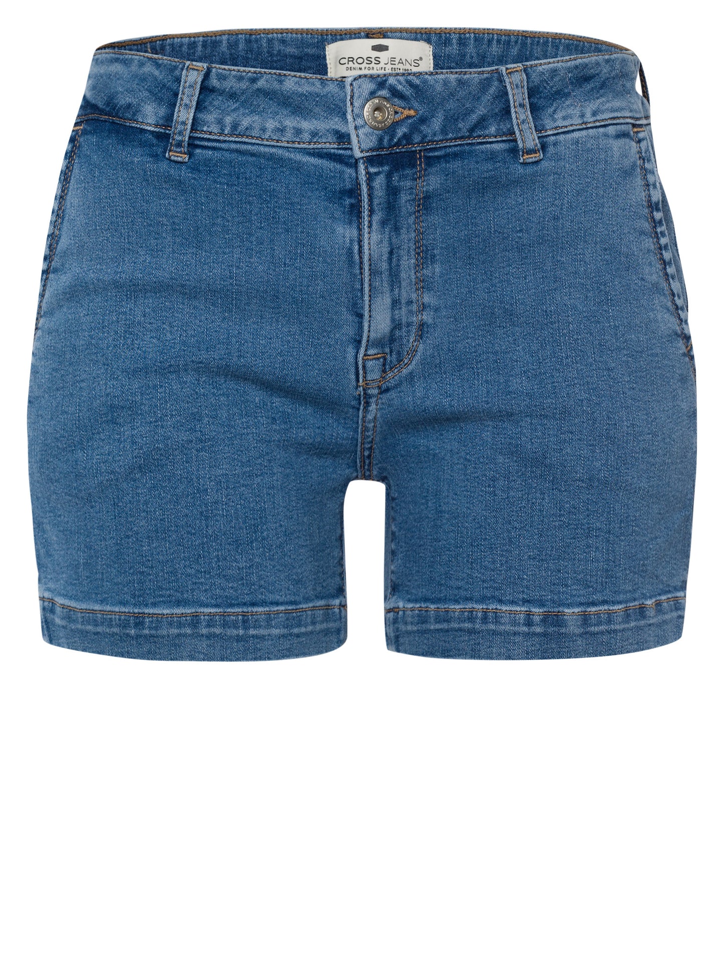 Arya Damen Chino-Shorts Regular Fit blau