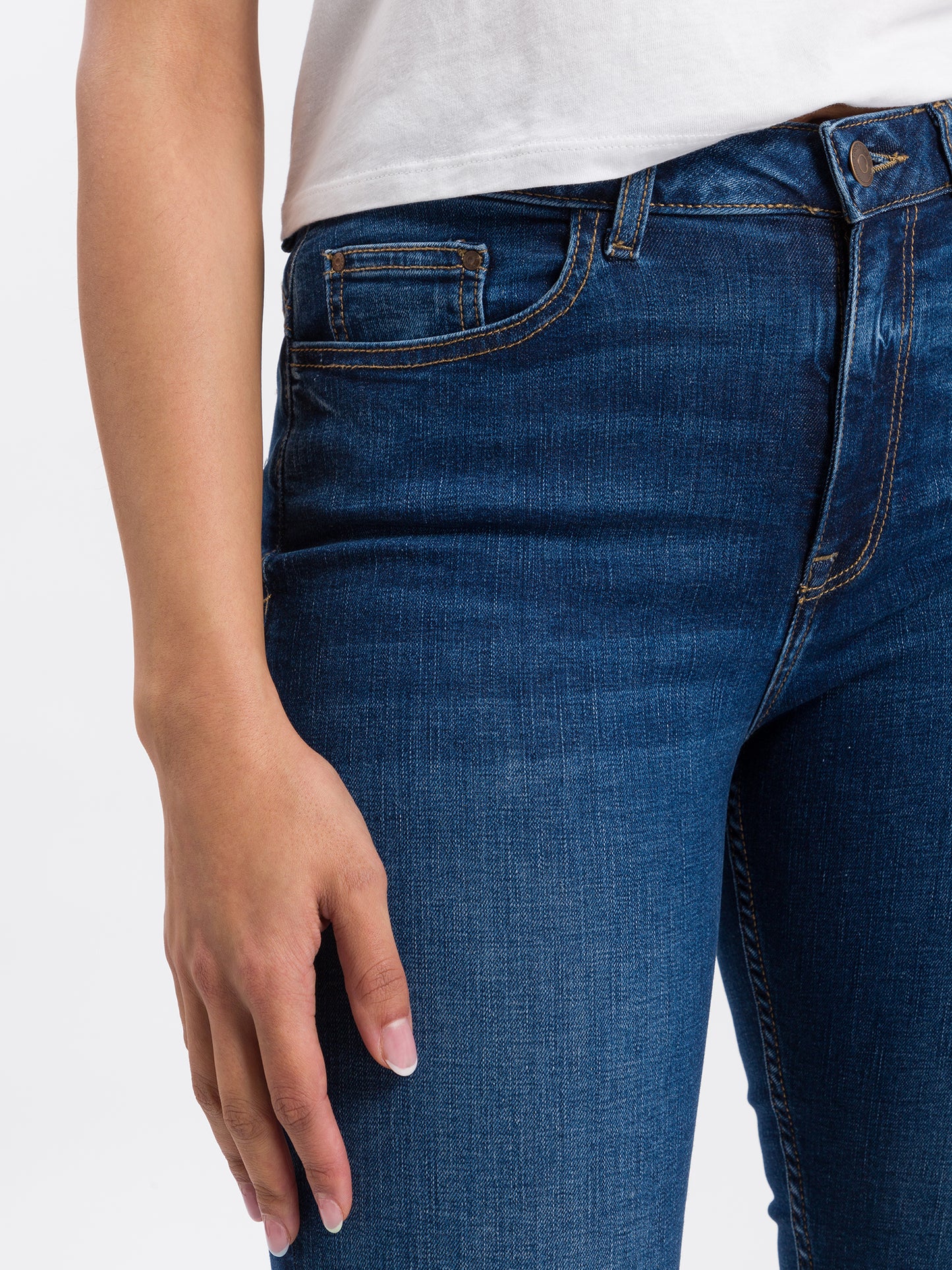 Women's jeans shorts dark blue