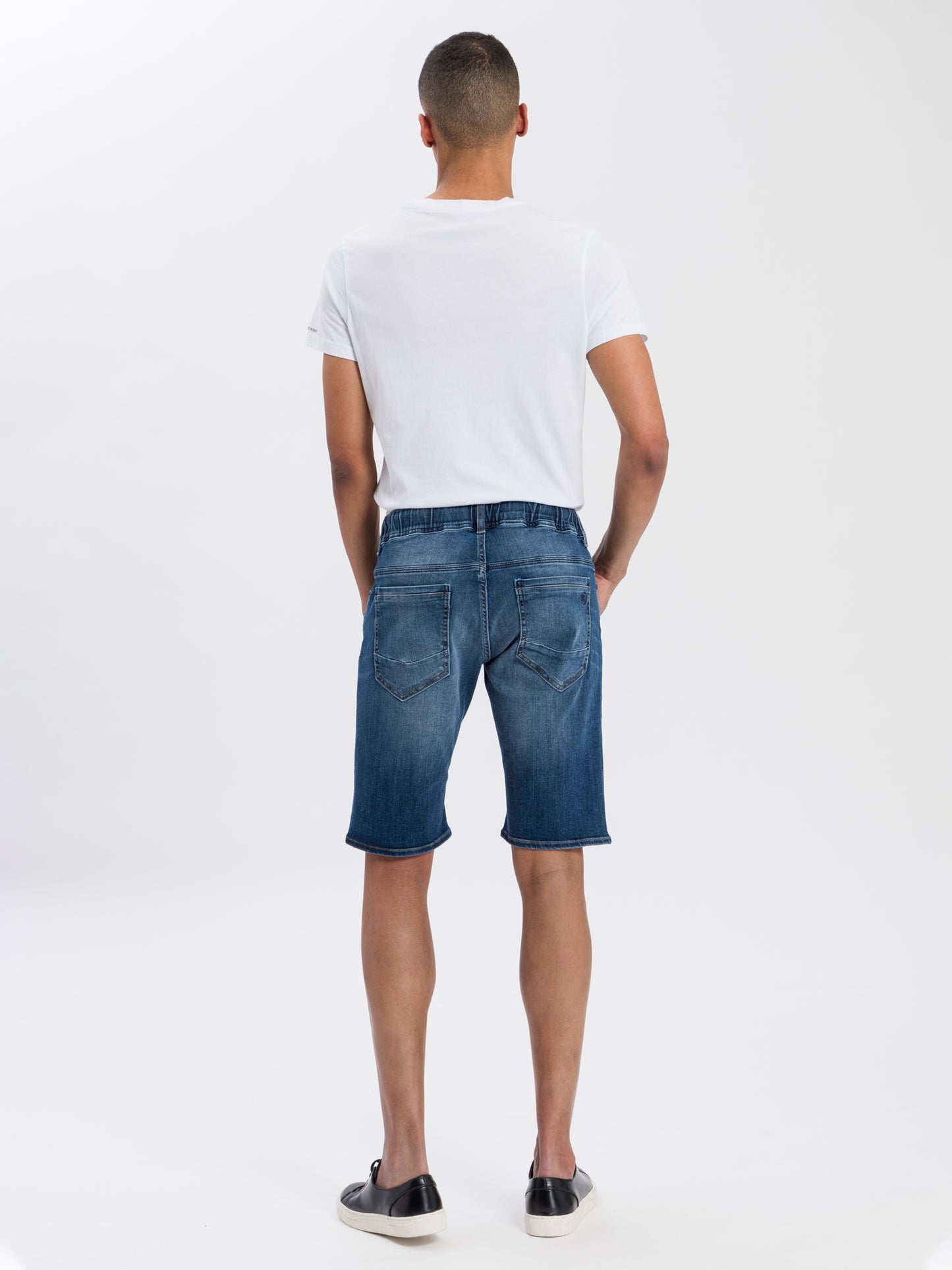 Jed men's jeans jogger shorts dark blue