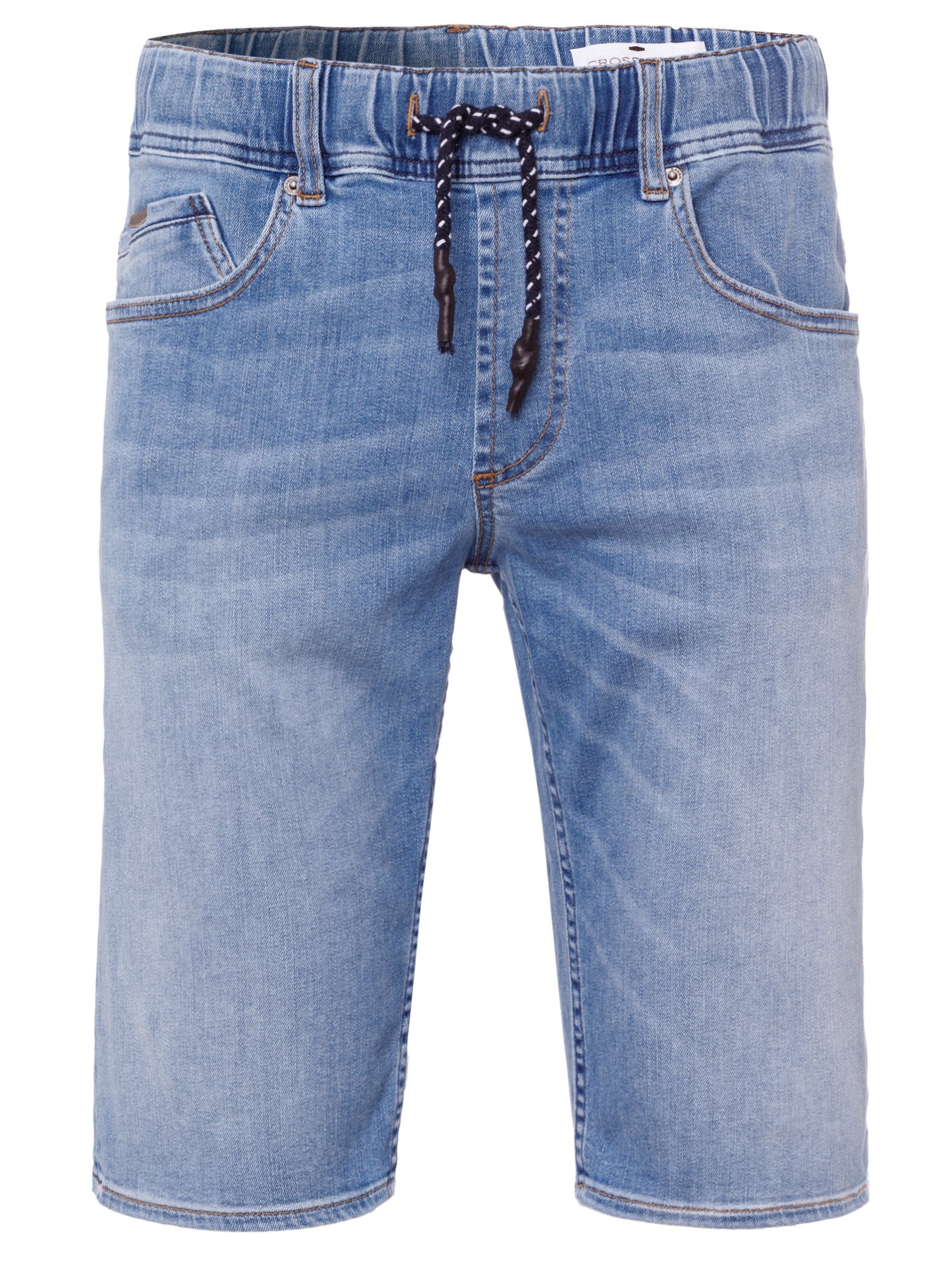 Jed men's jeans jogger shorts light blue