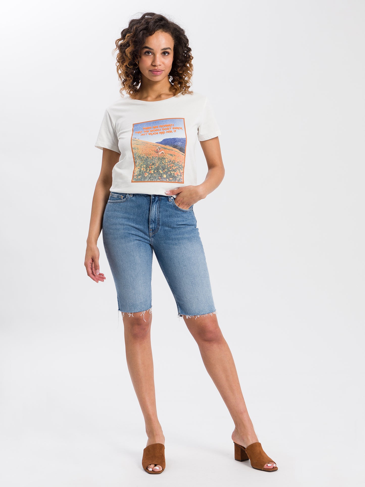 Marisa ladies jeans shorts light blue