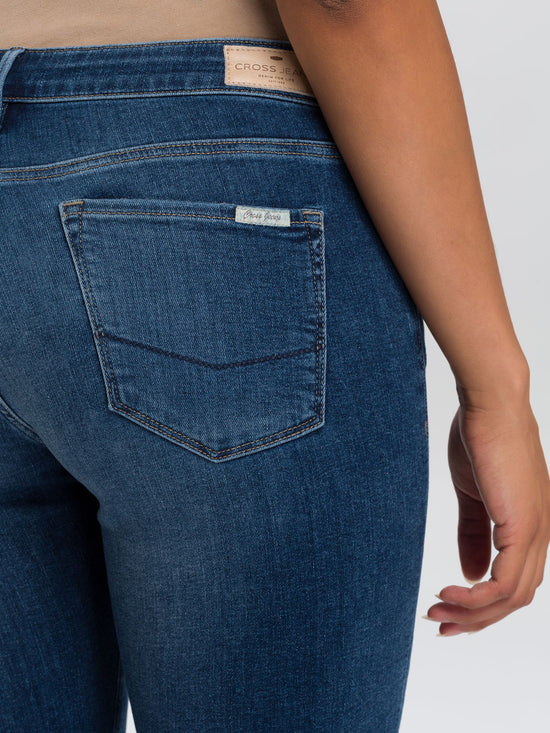 Amy women's jeans Bermuda shorts dark blue