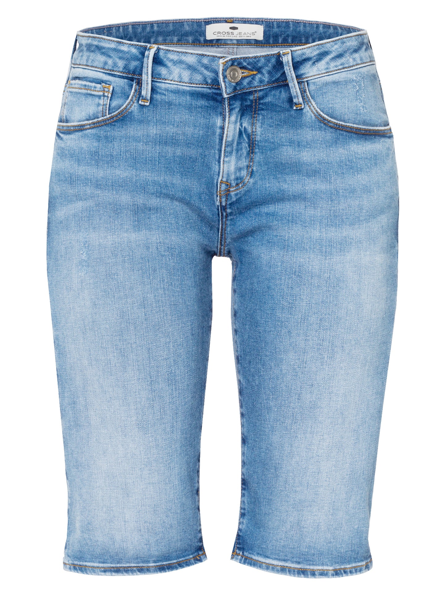 Amy women's denim Bermuda shorts medium blue