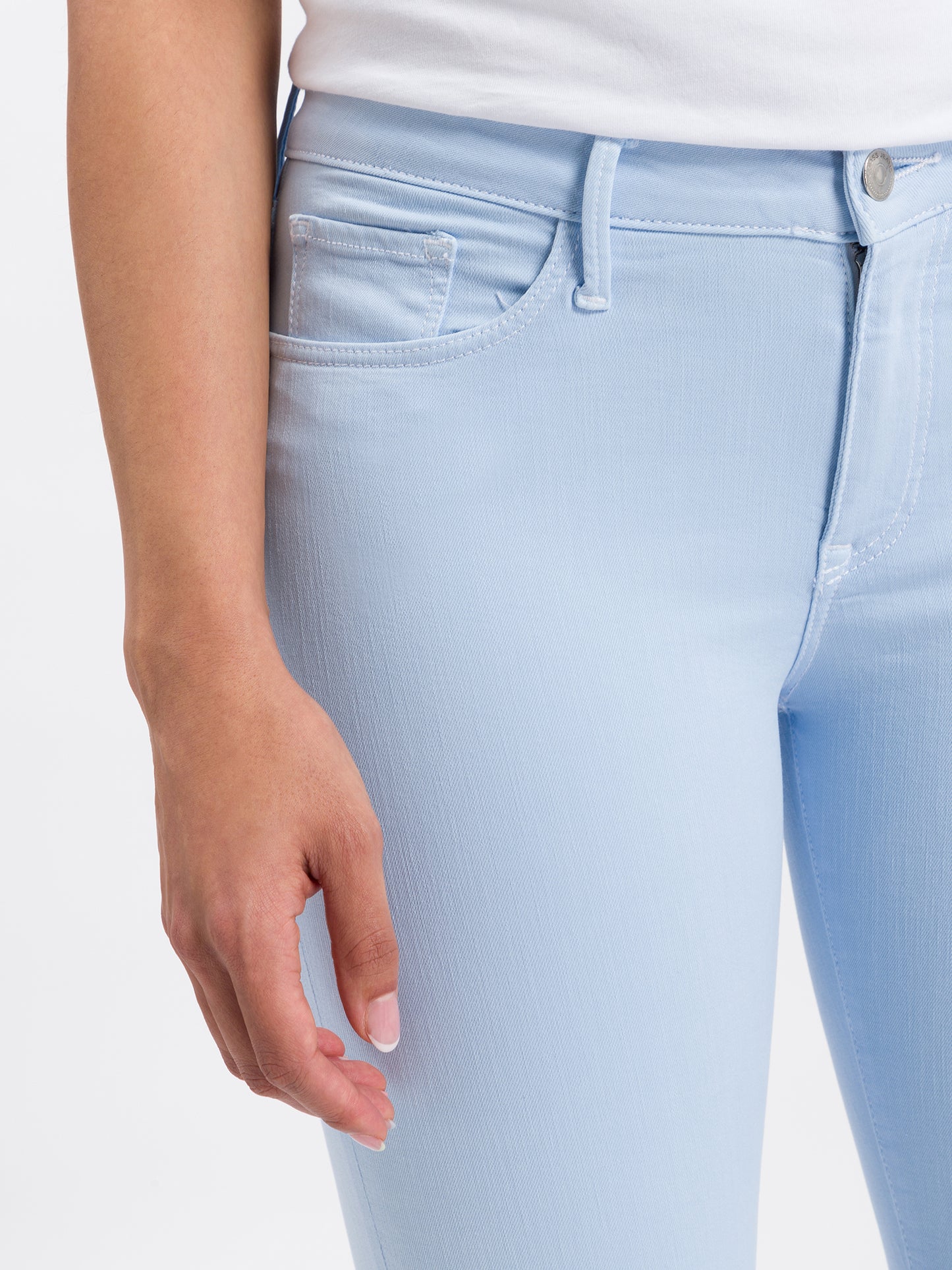 Amber women's jeans Capri light blue