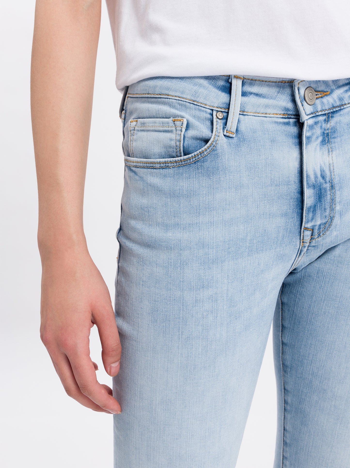 Amber women's jeans Capri light blue
