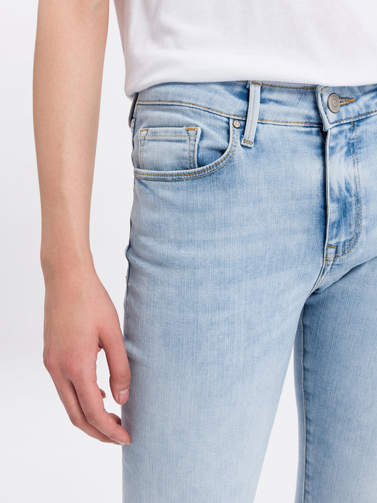 Amber women's jeans Capri light blue