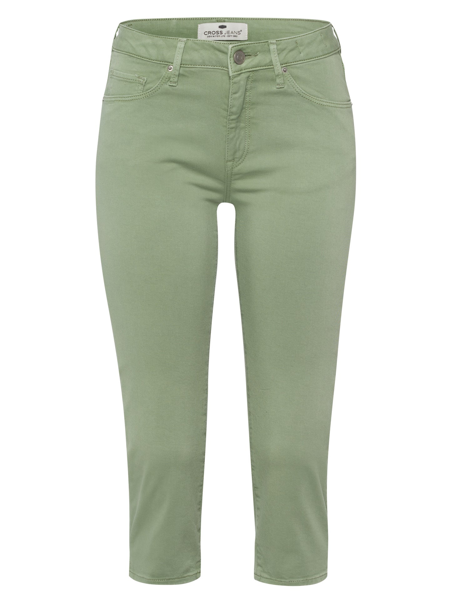 Amber women's slim fit capri jeans mint.