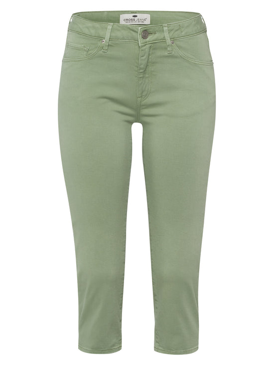 Amber women's slim fit capri jeans mint.