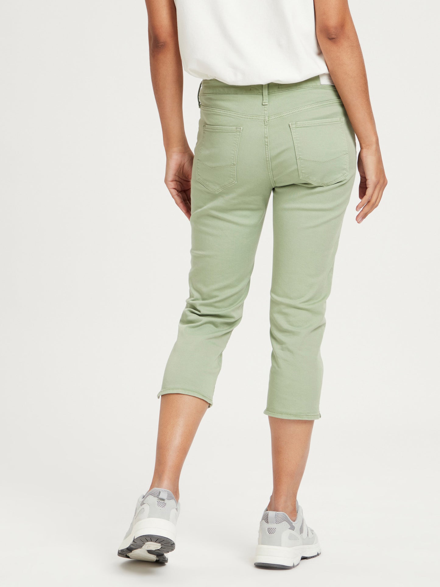 Amber Damen Capri-Jeans Slim Fit mint