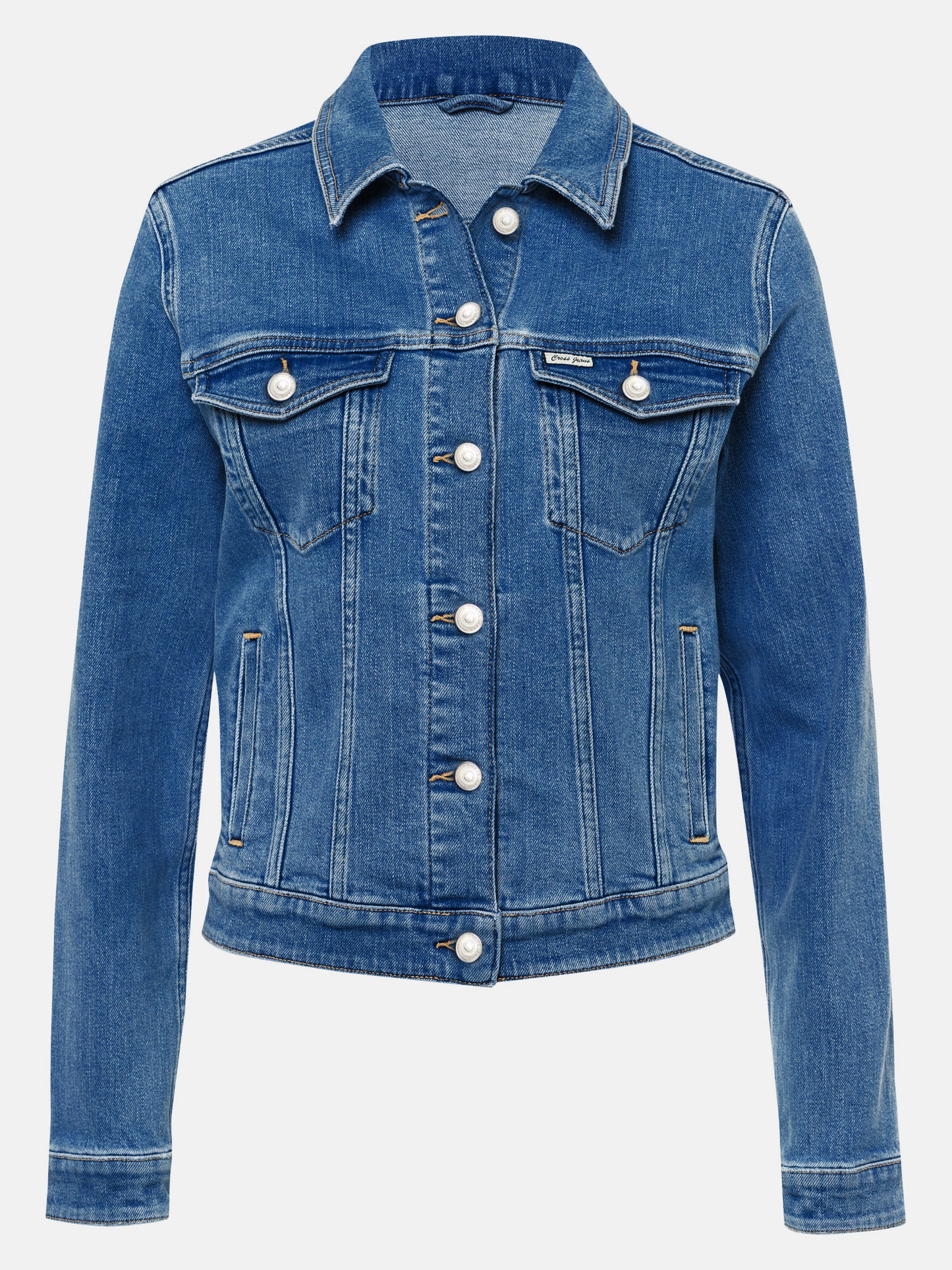 Damen Jeans Jacke dunkelblau