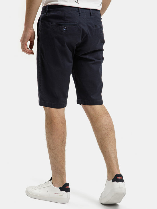 Leom Herren Regular Chino Shorts in dunkelblau