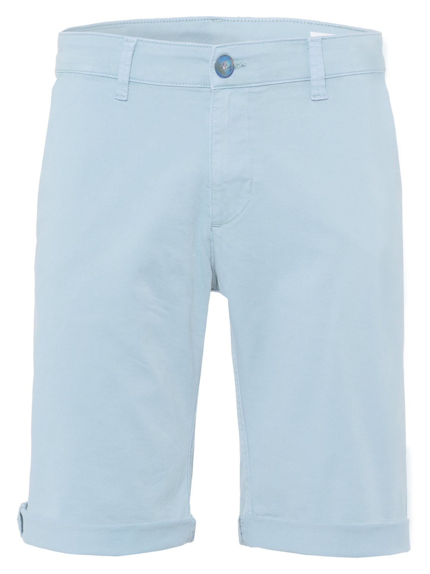Leom men's jeans regular shorts light blue
