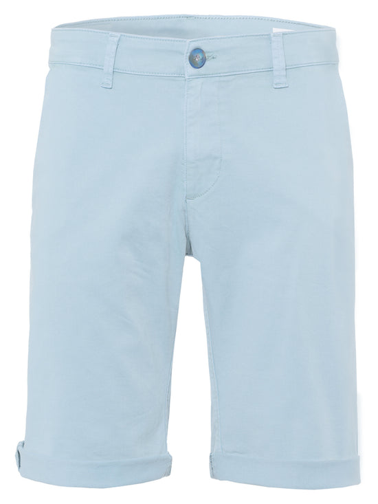 Leom men's jeans regular shorts light blue