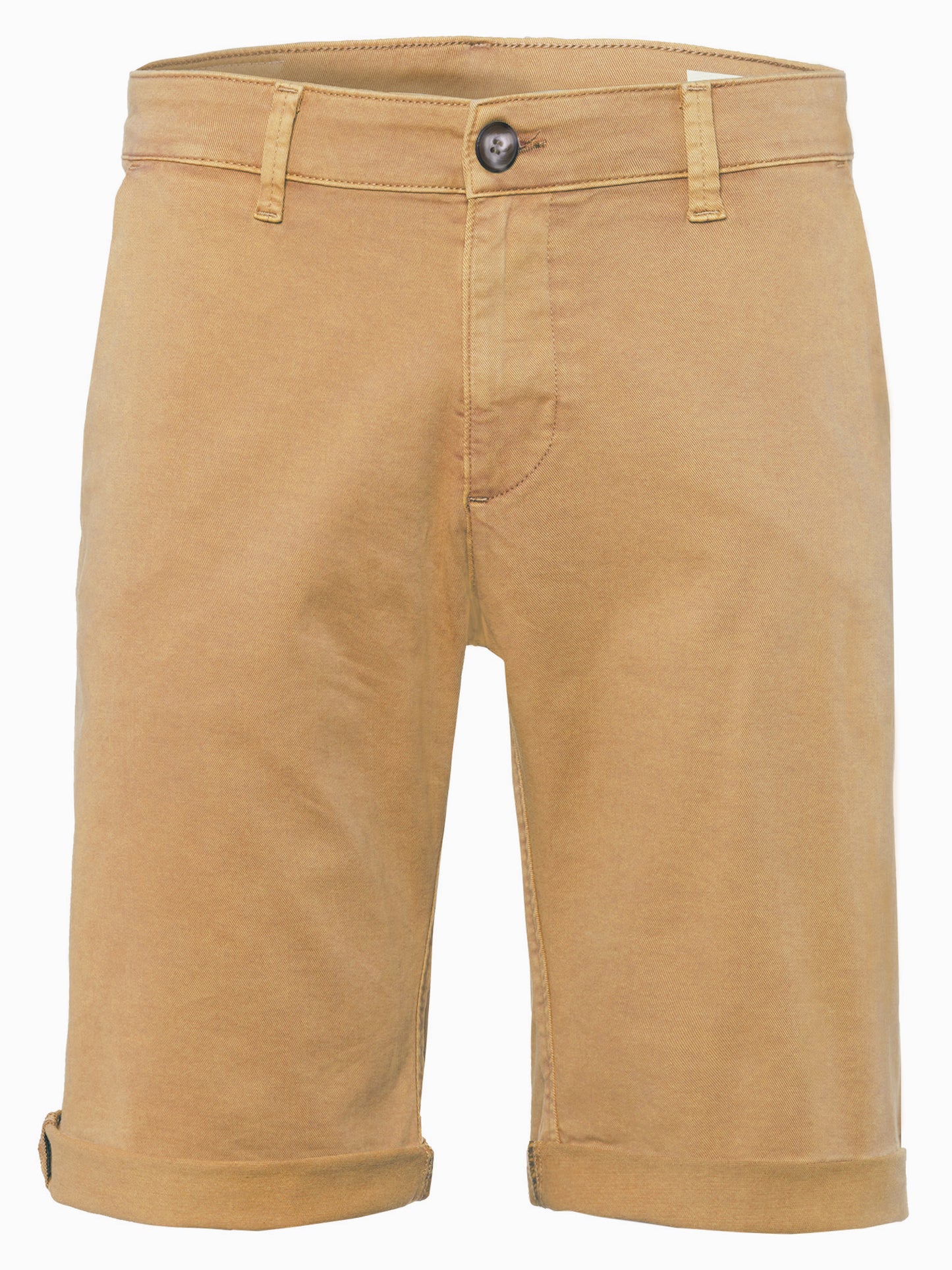 Leom men's jeans regular shorts brown