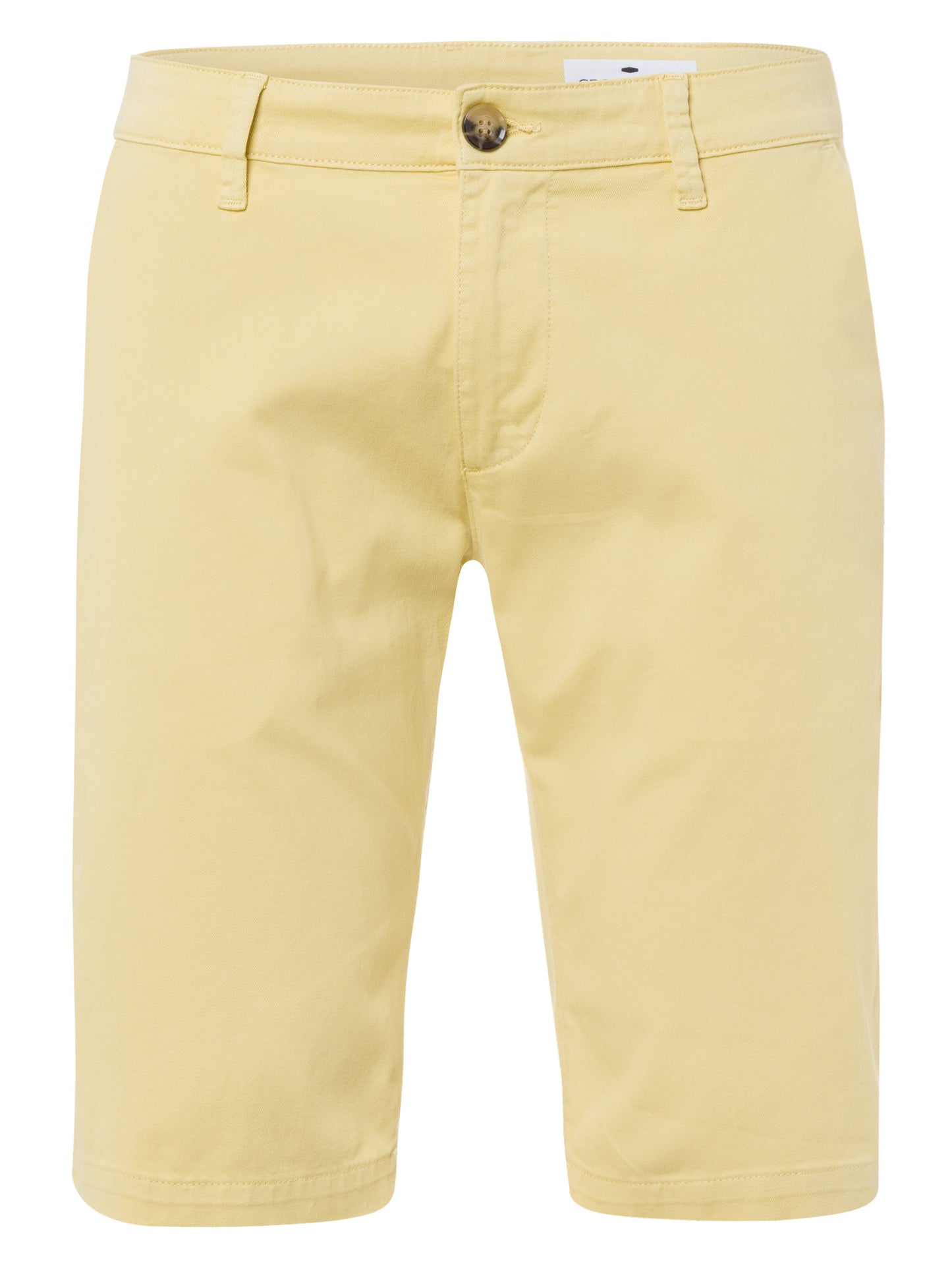 Leom men's jeans regular shorts yellow