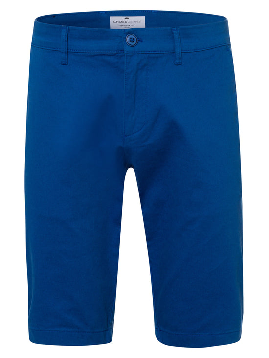 Leom Herren Jeans Regular Shorts indigo