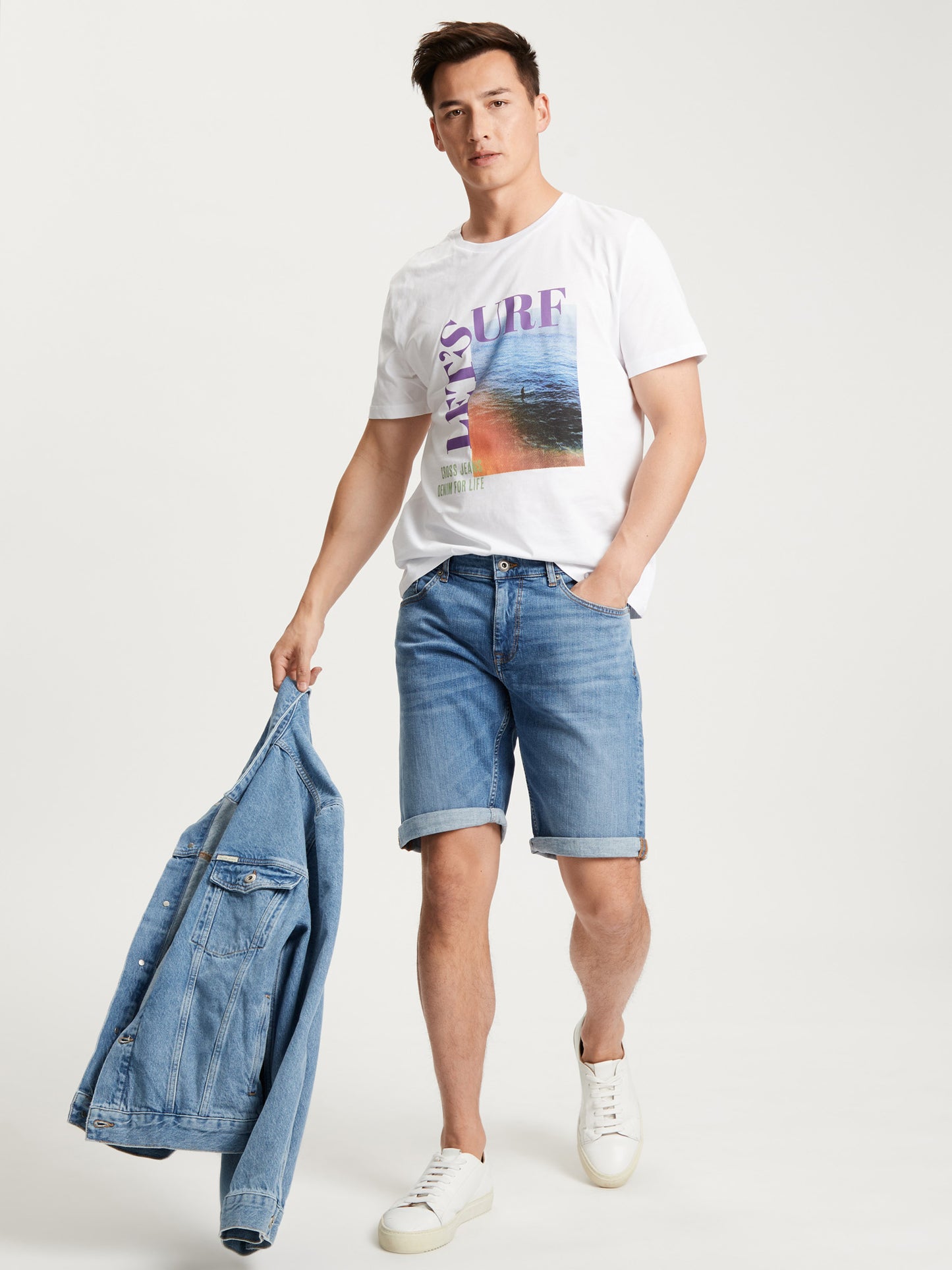 LEOM | HERREN JEANS SHORTS