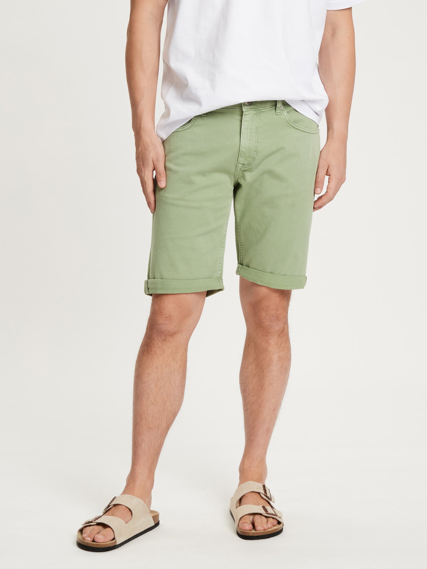 Leom Herren Shorts Regular Fit mint