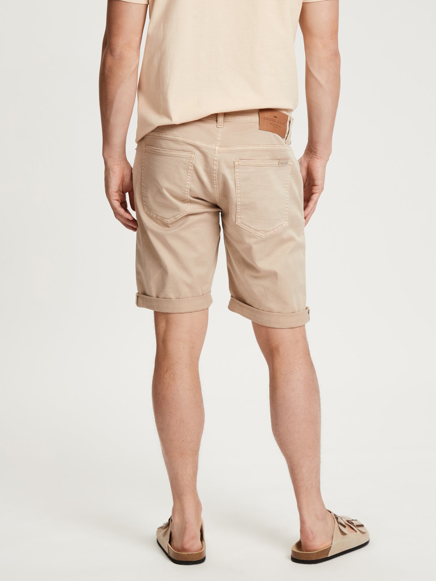 Leom men's shorts regular fit beige