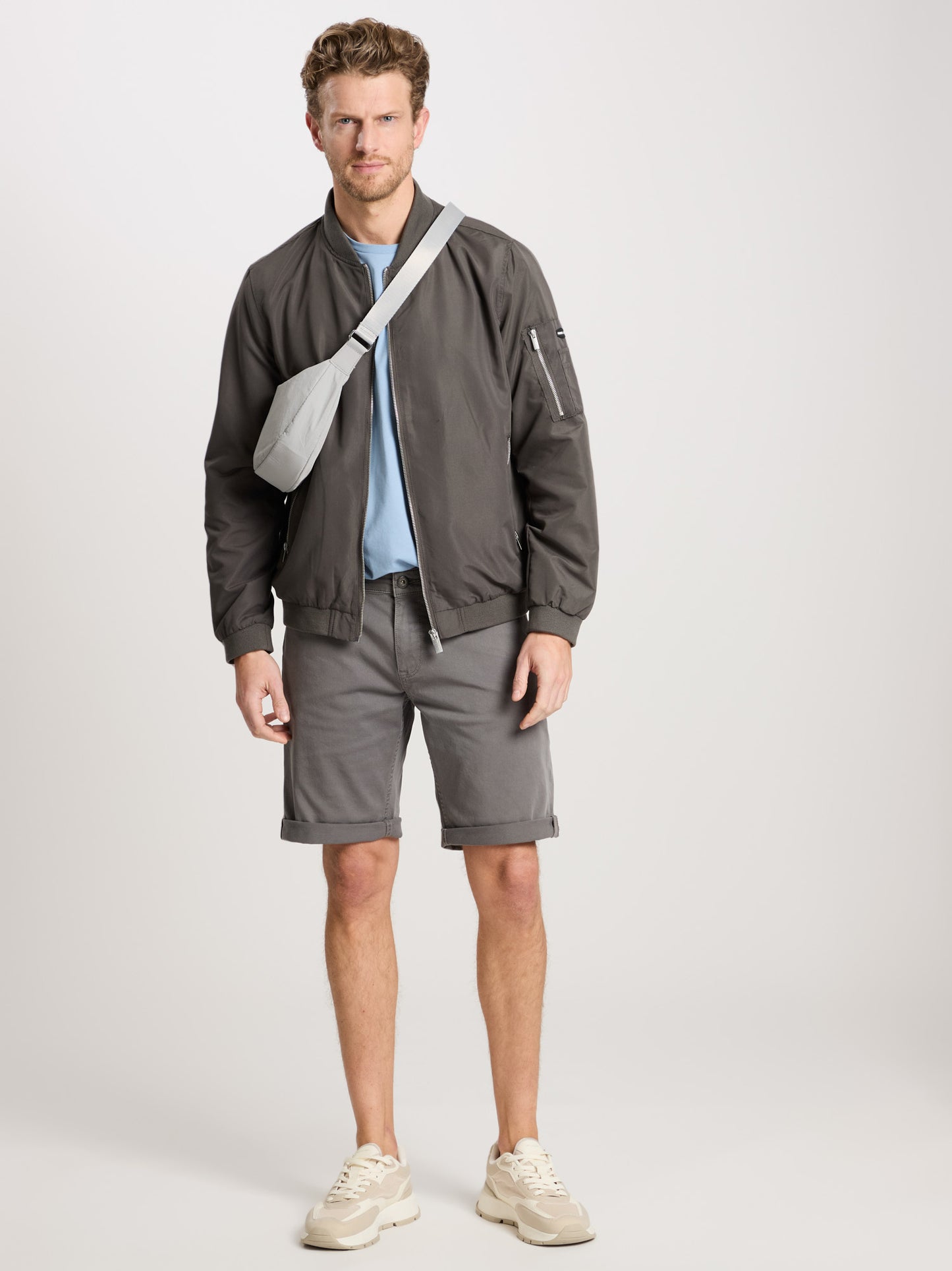 LEOM | HERREN SWEAT DENIM SHORTS