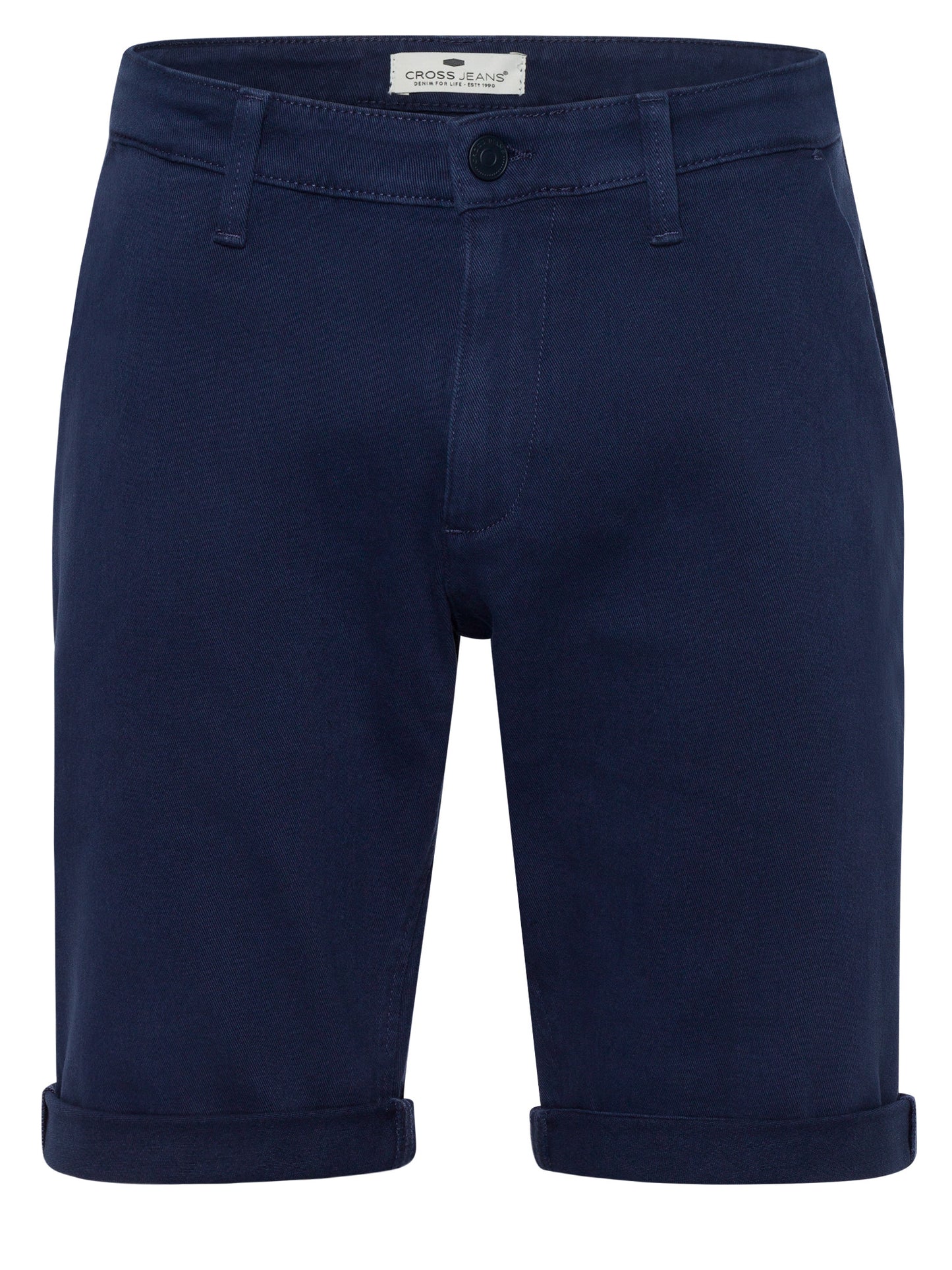 Leom men's denim shorts regular fit navy blue.