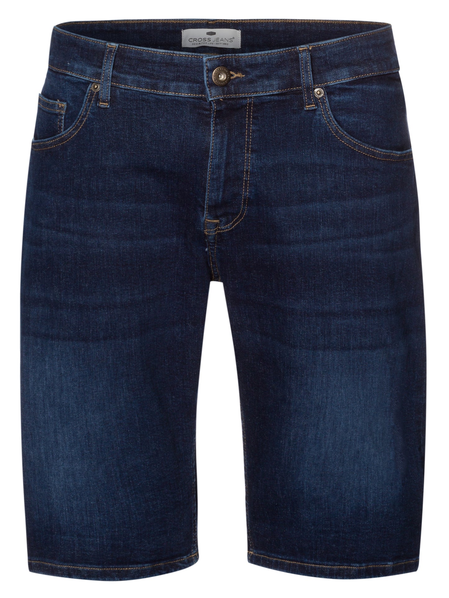 Leom men's jeans shorts regular dark blue