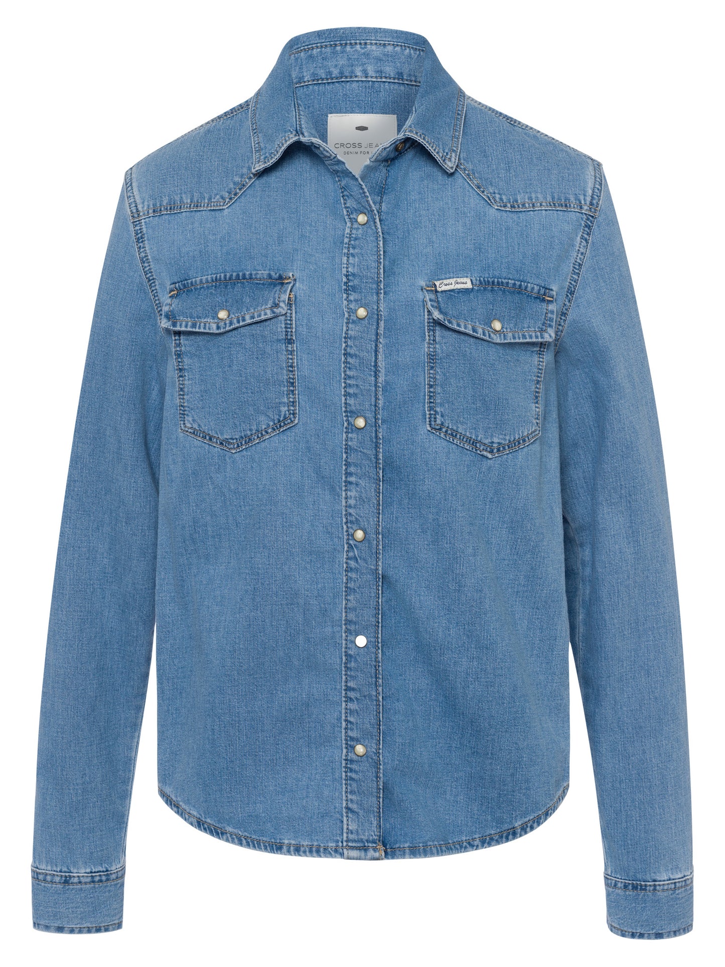 Damen Jeansjacke Denim Shirt blau